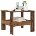vidaXL Konferenčný stolík Staré drevo 57 x 55 x 45 cm Kompozitné drevo
