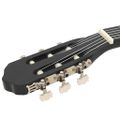 vidaXL 12-dielna klasická gitarová sada pre začiatočníkov čierna 4/4 39"