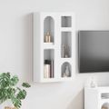 vidaXL Závesná skrinka ELST Biela 59 x 20 x 100 cm Kompozitné drevo