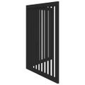 vidaXL Brána pre psa skladacia 2 panely čierna 160 cm topoľové drevo