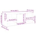 vidaXL TV skrinka 102 x 35 x 36,5 cm Staré drevo Kompozitné drevo