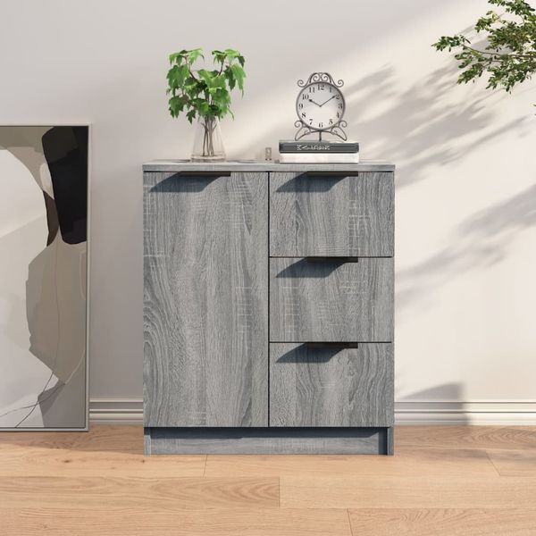 vidaXL Komoda sivý dub sonoma 60x30x70 cm spracované drevo