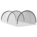 vidaXL Baseball a Softball Čierna 702 x 369,5 x 243,5 cm Polyester