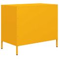 vidaXL Komoda horčicovožltá 68x39x58,5 cm oceľ valcovaná za studena