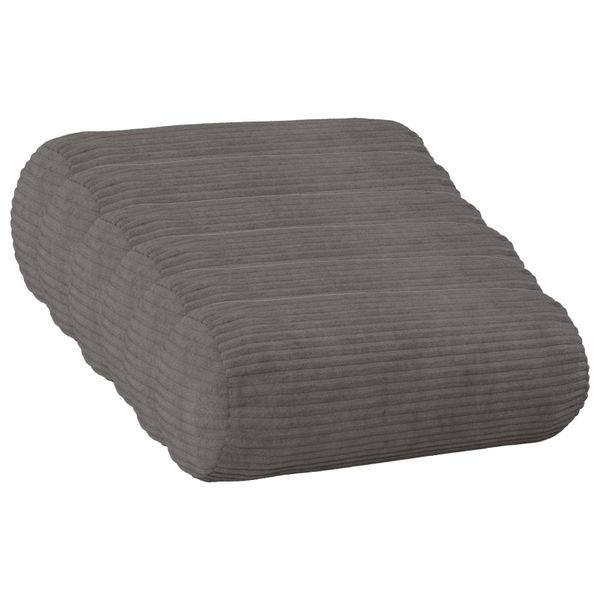 vidaXL Poťah na podložku 6 pcs HEERLEN Tmavosivá Ø 15 x 40 cm manšestr