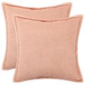 vidaXL Poťah na podložku 2 pcs HOUTEN Ružová 60 x 60 cm Bouclé