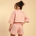 Dámske tričko Cropped Serenity Pink - BeastPink, veľkosť L, veľkosť oblečenia L