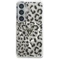 Puzdro Guess IML Leopard Print Triangle MagSafe pre Samsung Galaxy S26 čierna