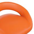 vidaXL Otočné jedálenské stoličky 4 ks oranžové umelá koža