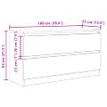 TV Skrinka vidaXL Biela 100x35x54 cm Drevo