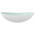 vidaXL Umývadlo tvrdené sklo 54,5x35x15,5 cm biele