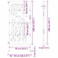 vidaXL Záhradná brána 85 x 200 cm Povrchovo upravená oceľ Zamykateľné