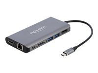 Externý video adaptér - USB-C 3.1 Gen 1 - HDMI, DisplayPort, RJ-45, USB 3.0 - sivá - maloobchod