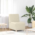 vidaXL Bezrúčková modulárna sofa jednotka 3 ks Krémová Umelá koža