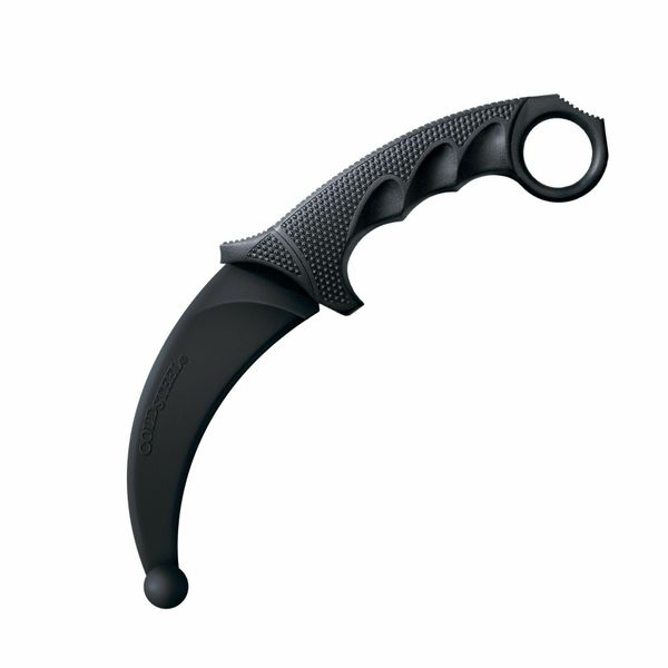 Cold Steel 92R49 Karambit Trainer tréningový nôž - karambit 10 cm, celočierna, Santoprene