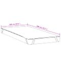 vidaXL Chránič matraca biela 100x200 cm vodeodolné