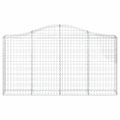 vidaXL Oblúkové gabiónové koše 30 ks 200x30x100/120cm pozinkov. železo