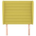 vidaXL Čelo postele so záhybmi zelené 93 x 23 x 118/128 cm látka