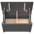 vidaXL Úložný box sivý 60x32x45,5 cm masívna borovica