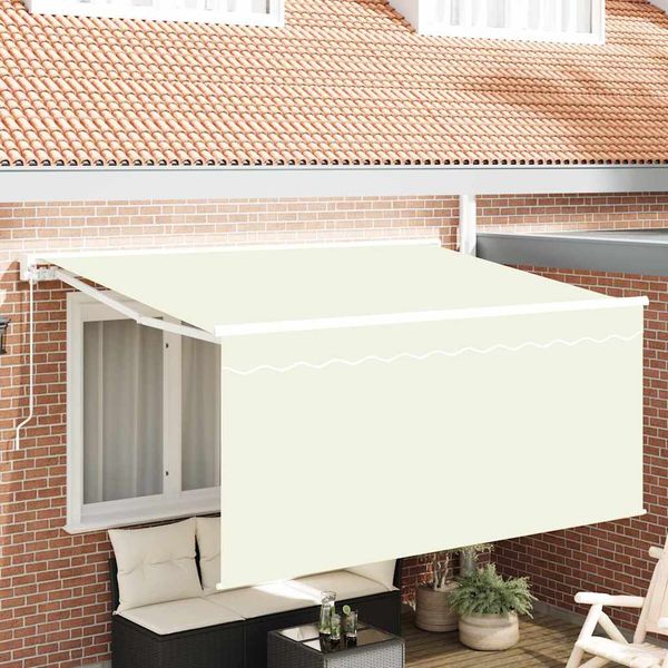 vidaXL Zatemniteľná markíza Krémová 300 x 200 cm Polyester a hliník