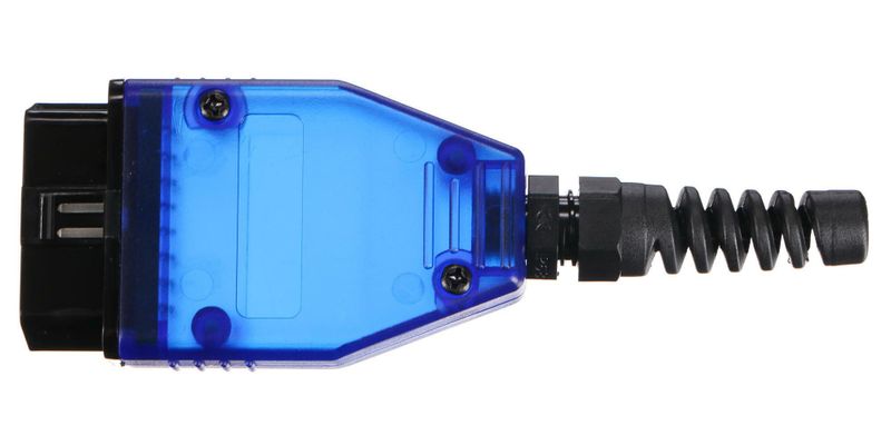 Zástrčka OBD-II s 16 piny pro montáž vlastního kabelu MECHANIC CABLE 31, modrá SIXTOL
