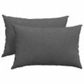 vidaXL Vankúše na pohovku 2 pcs Tmavo šedá 60 x 40 cm