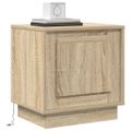 vidaXL Nočný stolík Sonoma dub 44 x 34,5 x 45 cm Kompozitné drevo