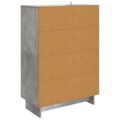 vidaXL Servírovacia skriňa Betónovo Sivá 66 x 34,5 x 95 cm