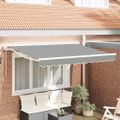 vidaXL Rám markízy Nastaviteľná Biely 3 x 2 m Oceľ