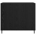 vidaXL Servírovacia skriňa Čierny dub 90 x 34 x 80 cm Kompozitné drevo