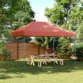 vidaXL Párty stan 279 x 410 x 315 cm Tehlová Oxfordská látka