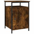vidaXL Nočné stolíky 2 ks dymový dub 40x42x60 cm kompozitné drevo