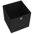 vidaXL Úložné boxy 4 ks, netkaná textília 28x28x28 cm, čierne
