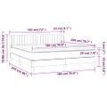 vidaXL Boxspring posteľ s matracom zelená 180x200 cm látka