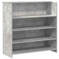 vidaXL Recepčný stôl betónovo sivý 180x50x103,5 cm kompozitné drevo