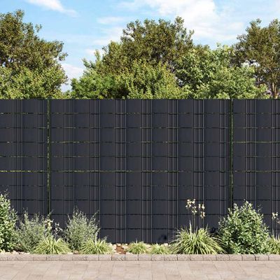 vidaXL PVC lišty na ochranu súkromia 140x0,19 m matné tmavošedé