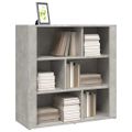 vidaXL Komoda betónovo sivá 80x30x80 cm spracované drevo