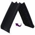 vidaXL Skladacia rampa pre psa čierna 155,5x40x15,5 cm