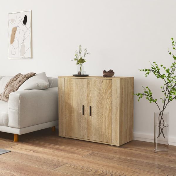 vidaXL Komoda dub sonoma 80x33x70 cm spracované drevo