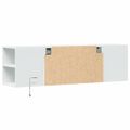 vidaXL TV nástenná skrinka s LED svetlami biela 135x31x39,5 cm
