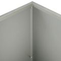 vidaXL Záhradný kvetináč 2 ks Strieborná 60 x 30 x 50 cm