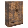 vidaXL Servírovacia skriňa so zásuvkou Dymový dub 66 x 34,5 x 92 cm