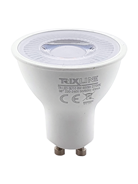 LED žiarovka Trixline 8W GU10 650 lm teplá biela