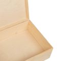 VidaXL Drevená krabička s vekom 40x30x13 cm masívna borovica