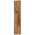 vidaXL Knižnica 4-posch. staré drevo 143,5x29x143,5 cm kompozit. drevo