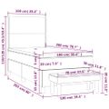 vidaXL Boxspring posteľ s matracom kapučínová 100x200 cm umelá koža