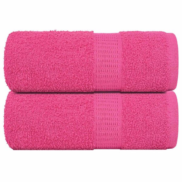 vidaXL Uteráky pre hostí FROGN 2 ks ružové 30x50 cm 360 g/m²