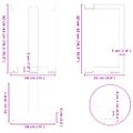 vidaXL Nohy konferenčného stolíka v tvare T, 2 ks, antracitové, 38x25x(42-43) cm, oceľ