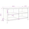 vidaXL TV skrinka 100 x 40 x 50 cm Remeselný dub Kompozitné drevo
