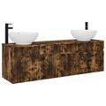 vidaXL Set kabinetov do kúpeľne 3 ks Dymový dub 49 x 44,5 x 66,5 cm
